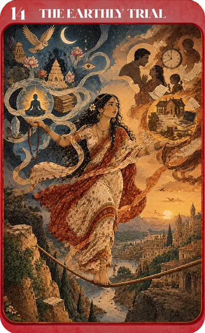 The Earthly Trial — Eka Katha oracle card 14