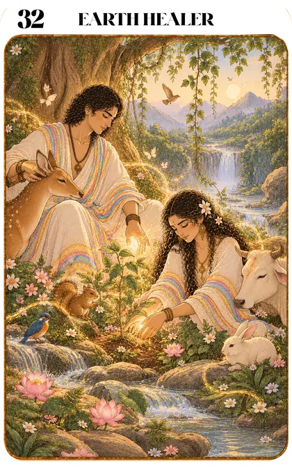 Earth Healer — Eka Katha oracle card 32