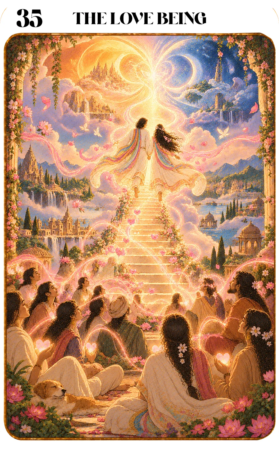 Card 35, The Love Being — Eka Katha oracle card